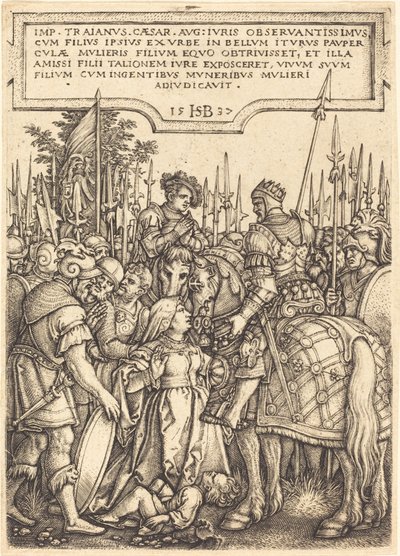 The Judgment of Trajan by Sebald Beham