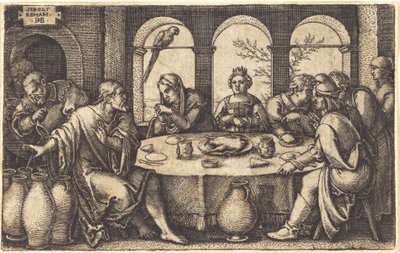 The Marriage at Cana by Sebald Beham