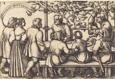 The Peasant Banquet by Sebald Beham