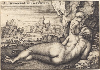 The Penance of Saint John Chrysostom by Sebald Beham