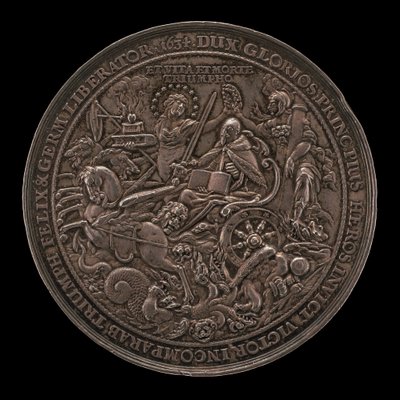 Triumph of King Gustavus Adolphus [reverse], 1634 by Sebastian Dadler