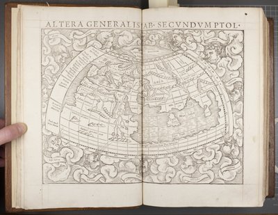Globe, from Cosmographia, 1544 by Sebastian Munster