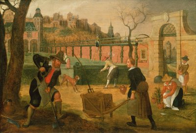 Gardeners at Work by Sebastian Vrancx