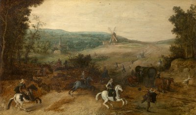 Landscape with Travellers Attacked by Robbers by Sebastian Vrancx