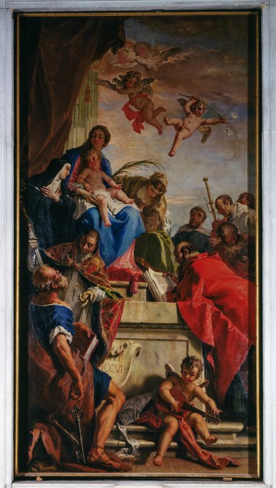 Our Lady Enthroned with Saints by Sebastiano Ricci