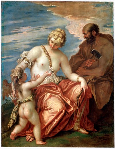 Venus, Vulcan and Cupid by Sebastiano Ricci