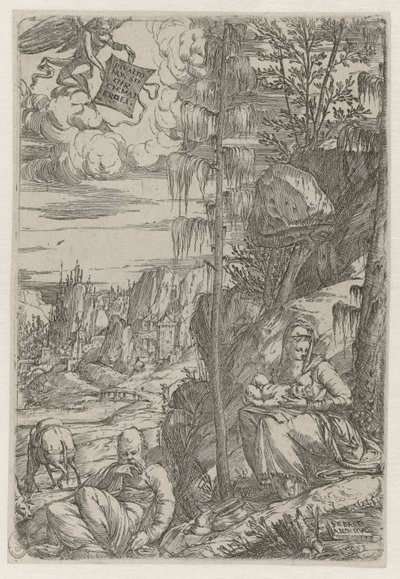 Rest on the Flight into Egypt by Sebastiano de
