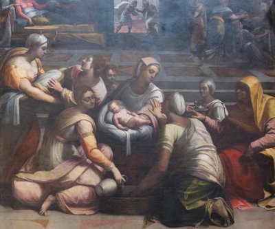 The Nativity of the Virgin by Sebastiano del (c.1485 1547) Piombo
