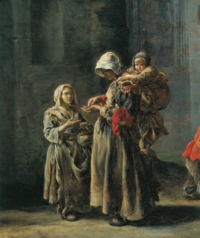 Beggars (detail) by Sébastien Bourdon