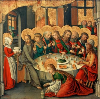 The Banquet in the House of Simon the Pharisee by Seeschwäbischer Meister