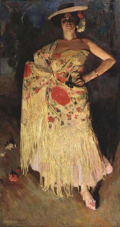 A Dancer by Sergei Arsenevich Vinogradov