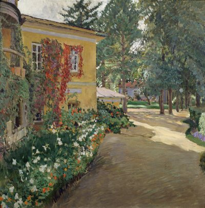 In a country estate, 1910 by Sergei Arsenevich Vinogradov