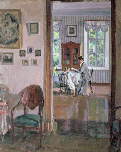 Interior by Sergei Arsenevich Vinogradov