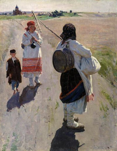 On the Way to Work by Sergei Arsenevich Vinogradov