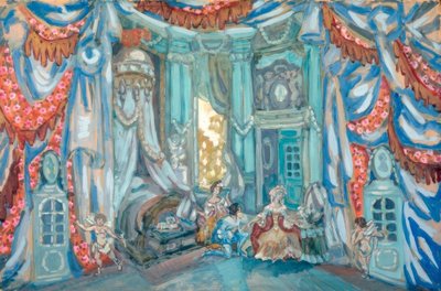 Mozart, Figaro / Stage Design by Sudeikin by Sergei Jurjewitsch Sudeikin