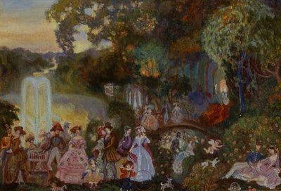 Public Merrymaking by Sergei Yurievich Sudeykin
