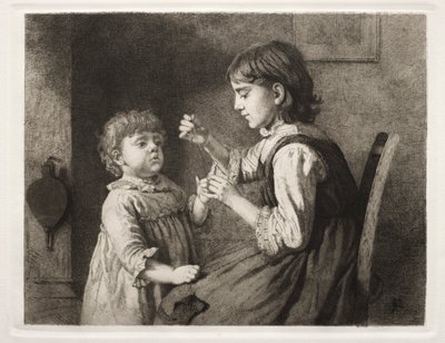 The First Needlework by Seymour Joseph Guy