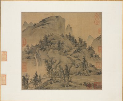 Travelers in Autumn Mountains by Sheng Mou
