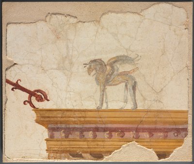 Griffin Atop Entablature by Shibata Zeshin