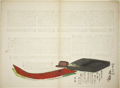 Layers of Kikaku Poetry by Shibata Zeshin
