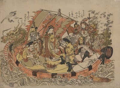 Seven Lucky Gods, Between 1775 and 1780 by Shigemasa Kitao