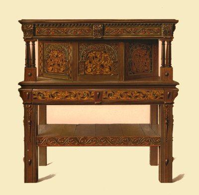 Oak Standing Buffet by Shirley Charles Llewellyn Slocombe