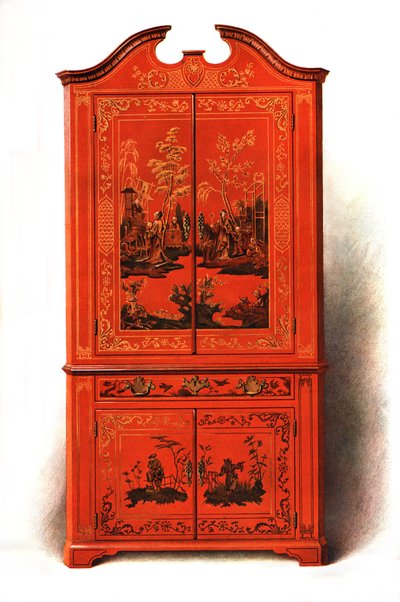 Red Lacquer Cabinet, 1907-1908 by Shirley Charles Llewellyn Slocombe