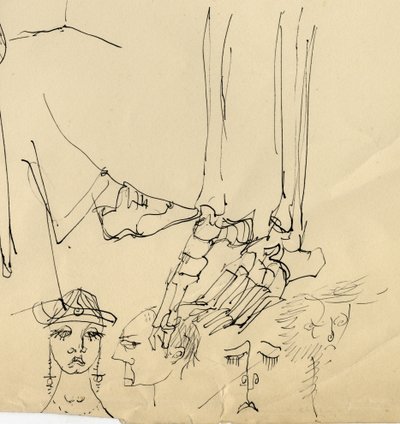 Faces, and Bones of the Foot, 1953 by Shirley Markham