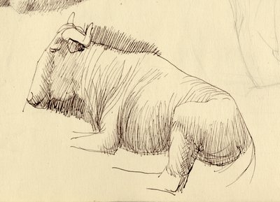 Gnu, c. 1951 by Shirley Markham