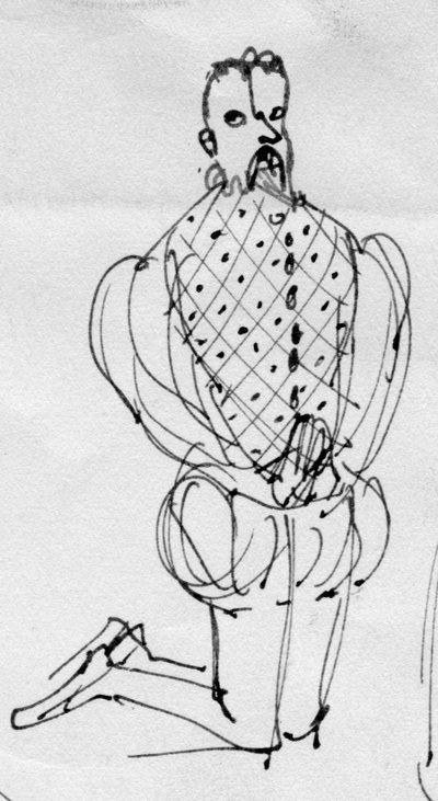 Man in Period Costume, c. 1950 by Shirley Markham