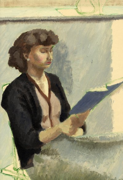 Seated Woman Reading by Shirley Markham