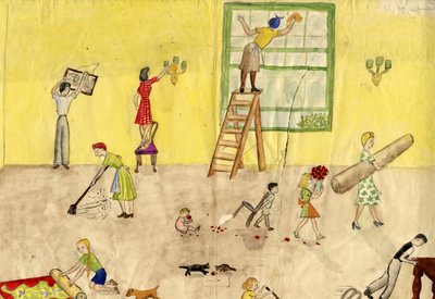 Spring Cleaning, 1944 by Shirley Markham