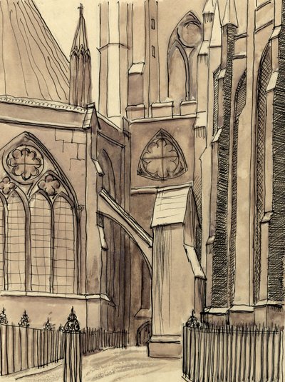 The Chapter House, Westminster Abbey, London by Shirley Markham