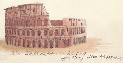 The Colosseum, Rome - AD 70-82 by Shirley Markham