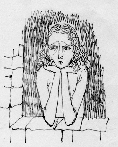 Worried woman by Shirley Markham