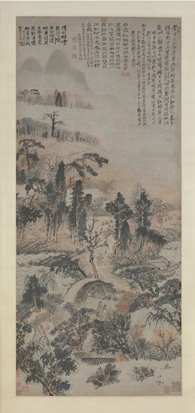 Drunk in Autumn Woods, ca. 1702 by Shitao