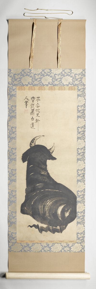 Resting Ox by Shohaku Soga