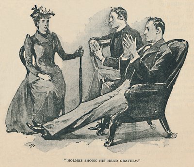 Holmes Shook His Head Gravely, 1892 by Sidney Paget