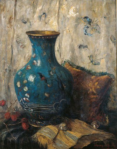 Blue Vase by Sientje Mesgad van Houten