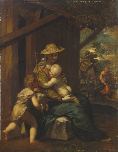 The Holy Family by Sigismondo Scarsellino