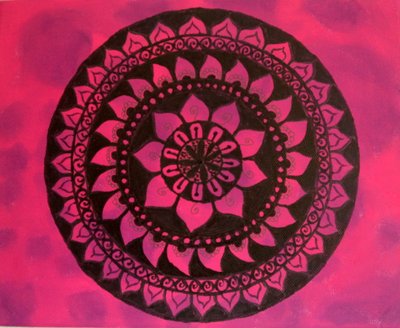 Mandala in Pink and Purple by Sil A
