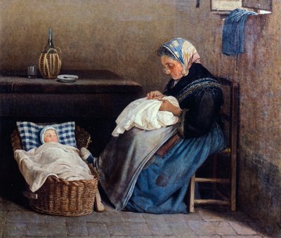 The Grandmother by Silvestro Lega