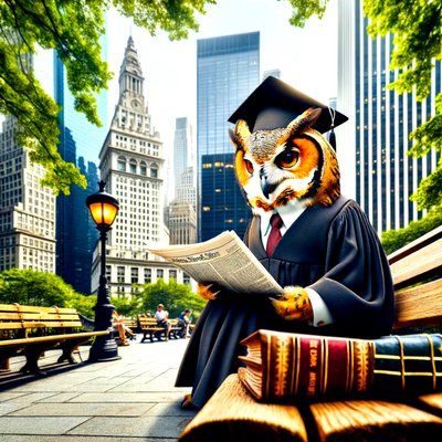 The Lawyer in the Park by Silvia Martini