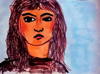 Mirror of the Soul in Color Sketch by Silvia Martini