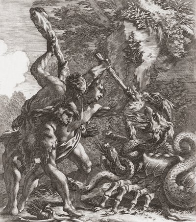 Hercules and the Hydra by Simon (after) Vouet