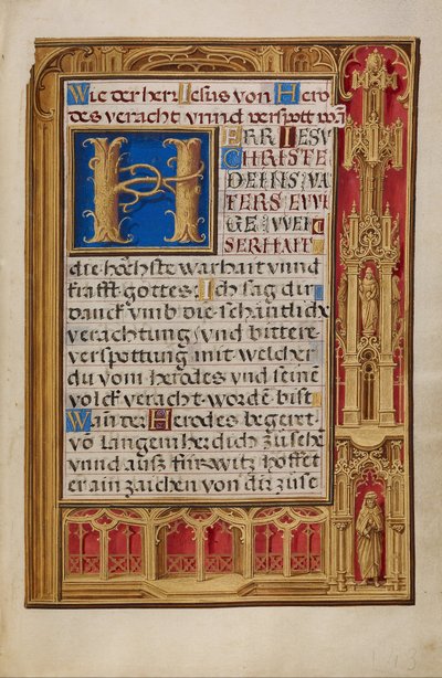 Decorated Text Page by Simon Bening