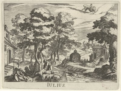 July (series title) by Simon Frisius