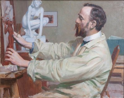 Sir William Goscombe John, 1860-1952, c. 1900s by Simon Harmon Vedder