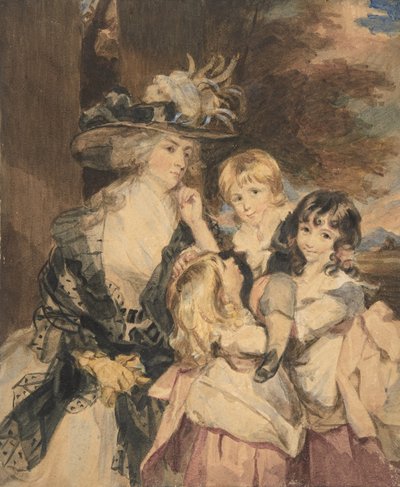 Lady Smith and Her Children by Simon Jacques Rochard