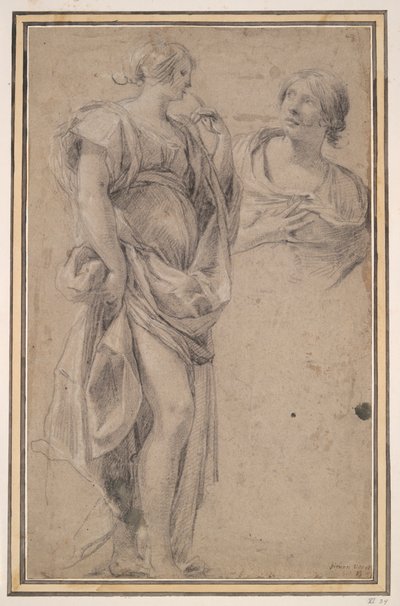 Two Women by Simon Vouet